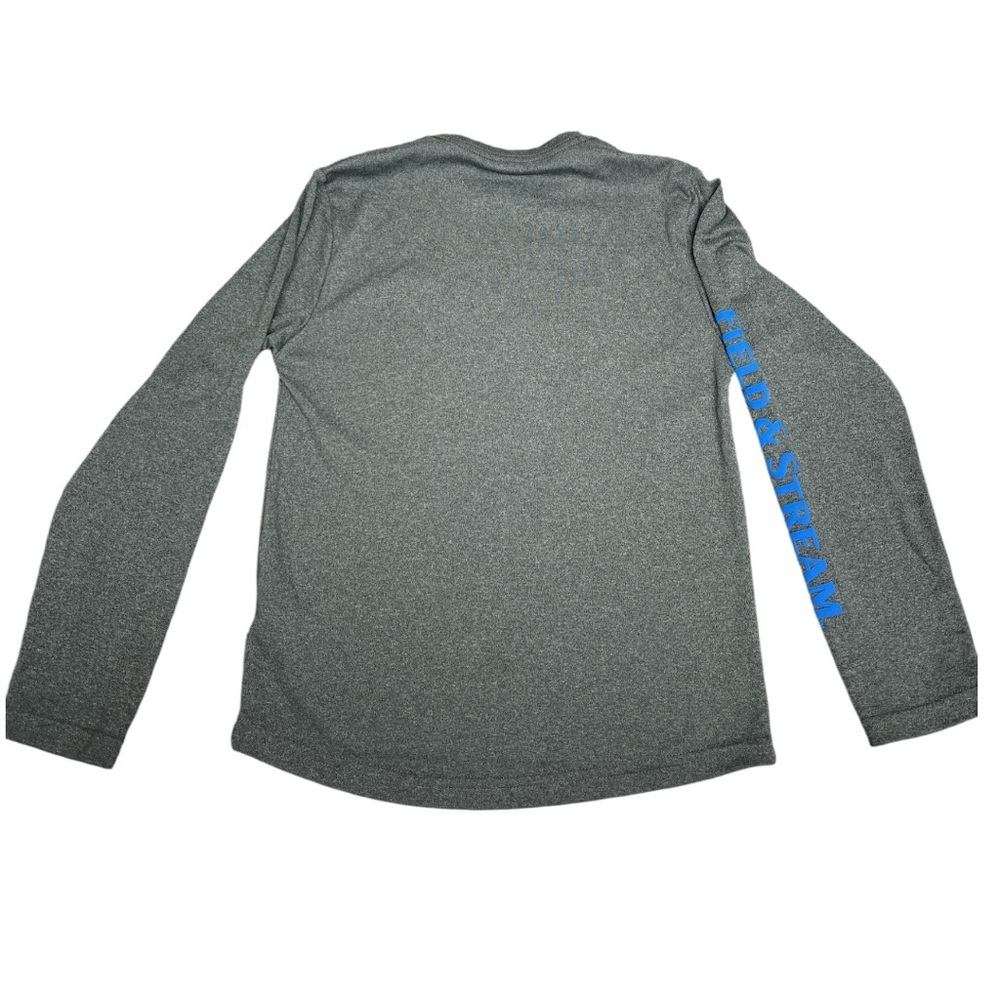 Field & Stream Boys Heather Gray Long Sleeve Tee Fishing Shirt Size Small - Picture 11 of 11